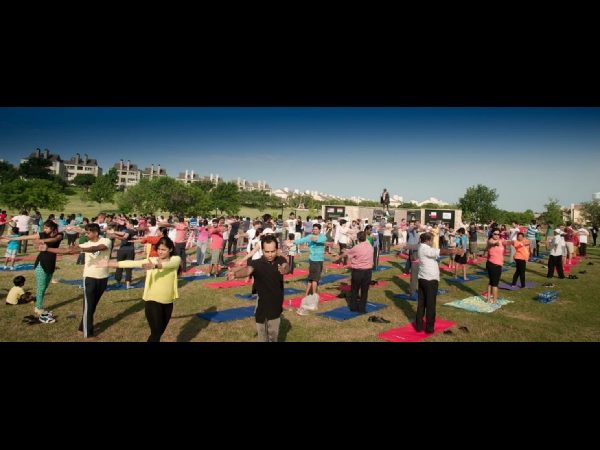 MGMNT organized International Day of Yoga in Dallas MGMNT organized International Day of Yoga in Dallas