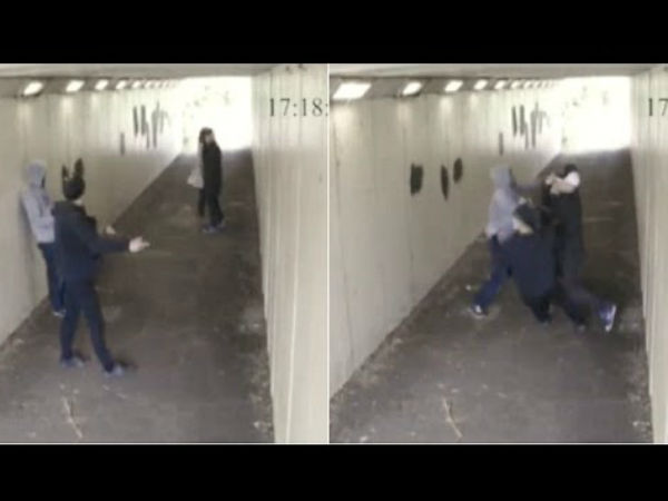 Boxer swiftly knocks out two guys for picking on his girlfriend Boxer swiftly knocks out two guys for picking on his girlfriend