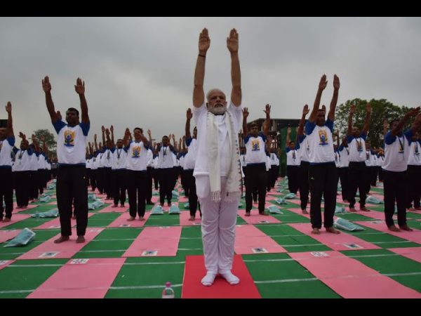 Yoga no religious activity, a global mass movement: Modi