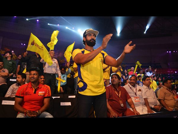  తెలుగు టైటాన్స్ మ్యాచ్‌లో రానా, రకుల్ సందడి