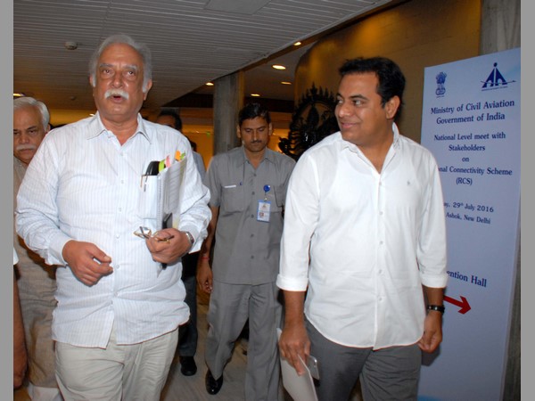KTR met Civil aviation minister ashok gajapathi raju in new delhi