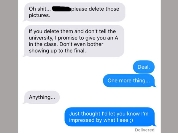 Teacher accidentally sends hot selfies to student, what happens next is hilarious