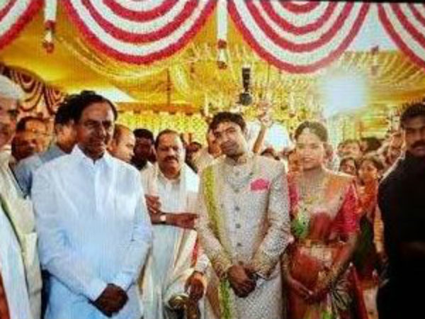  టీడీపీ ఎమ్మెల్సీ కుమార్తె వివహానికి హాజరైన కేసీఆర్
