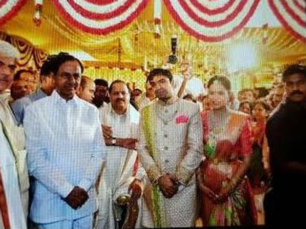  టీడీపీ ఎమ్మెల్సీ కుమార్తె వివహానికి హాజరైన కేసీఆర్