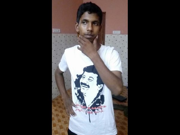  Nam Tamilar Katchi party cadre B. Vignesh dide