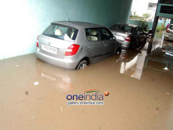 Rain damages thousands of cars