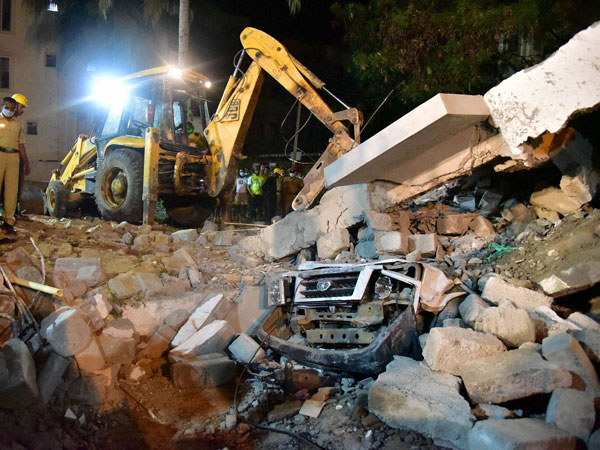 Under construction building collapses in Bengaluru