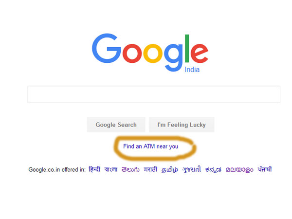 Google Search Will Help Find an ATM Near You Amid Cash Crunch 