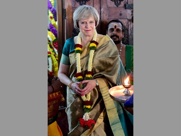 British Prime Minister Theresa May visited the Sri Someshwara Temple