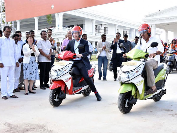 CM KCR Launches Uber Moto Two Wheeler Taxis at Pragati Bhavan