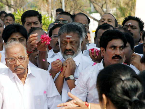 Panneerselvam paid homage to former Chief Minister M G Ramachandran