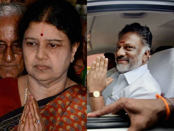 Panneer in happy mood: sasikala left without speaking to media Panneer in happy mood: sasikala left without speaking to media