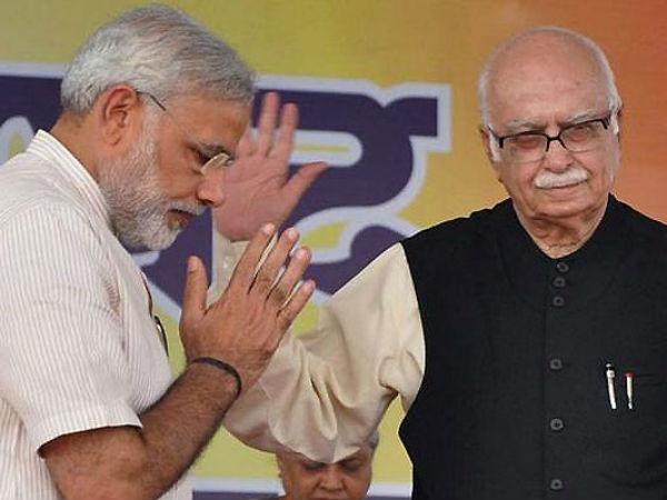 నాడు మోడీకి అద్వానీకి మధ్య పోటీ