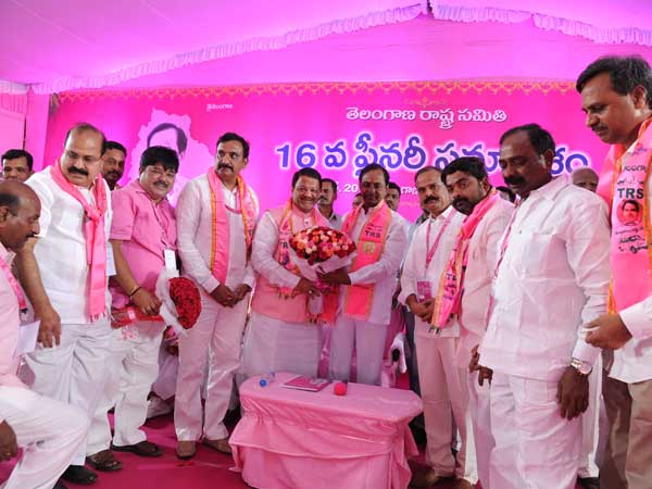 పార్టీ అధ్యక్షుడిగా ఎన్నికైన కెసిఆర్