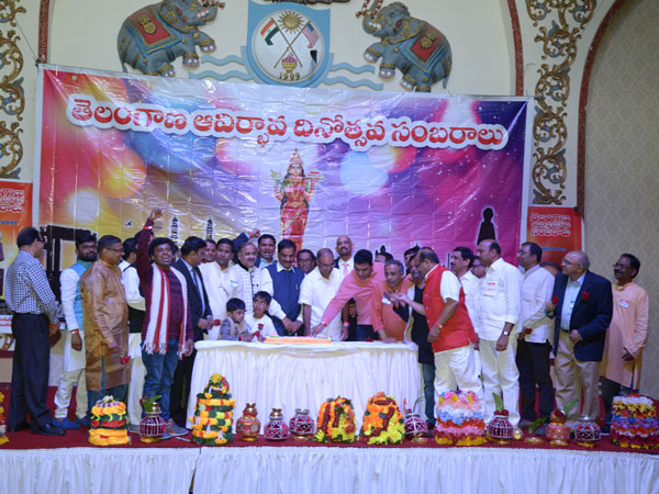 grand celebrations of telangana formation day in new jersey