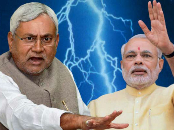 నితీష్ను అభినందించిన మోడీ, సమర్థన నితీష్ను అభినందించిన మోడీ, సమర్థన