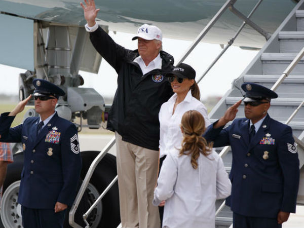 కార్పస్‌ క్రిస్టీ ప్రాంతంలో ట్రంప్, మెలానియా...