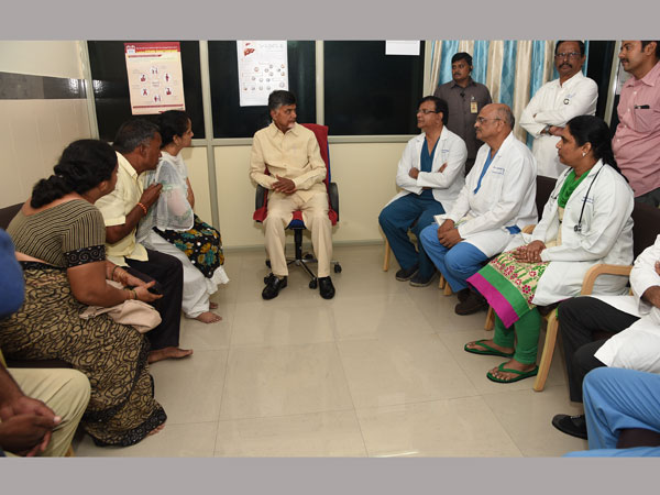 Chandrababu naidu visitation his friend varaprasad