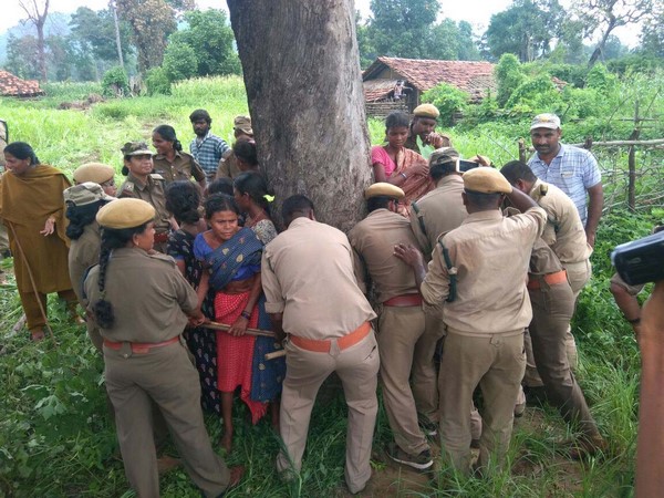 Forest Staff Overcharge: They set Tribal huts on Fire by tying up Tribal Women to a Tree Forest Staff Overcharge: They set Tribal huts on Fire by tying up Tribal Women to a Tree