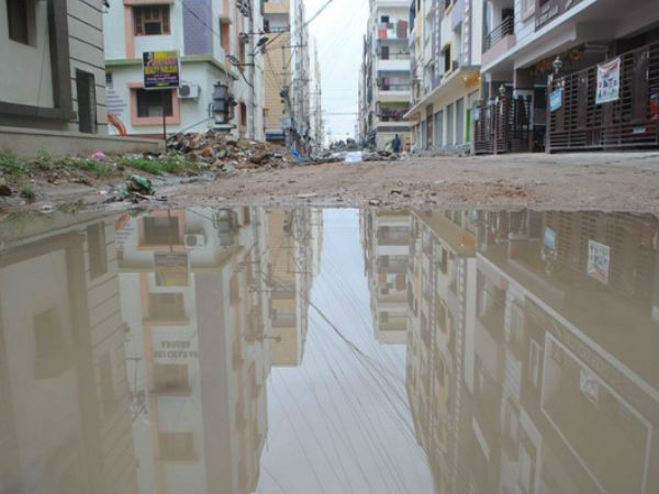 బండారి లేఅవుట్‌ సమీపంలోని తుర్క చెరువు ఉగ్రరూపం