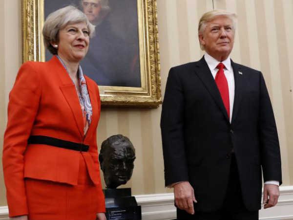 రీట్వీట్ చేసిన ట్రంప్‌పై థెరిసా