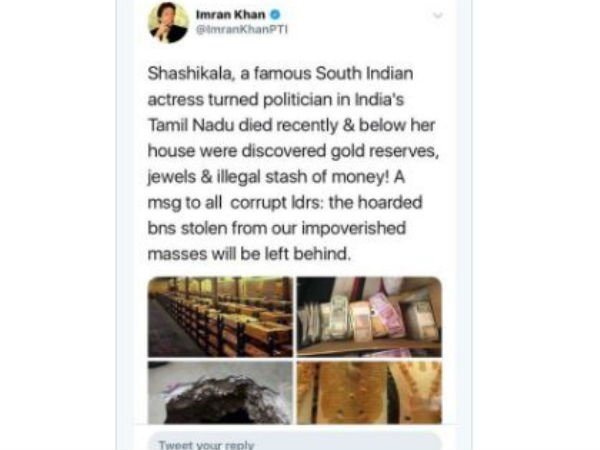 This tweet by Imran Khan shows how fake news is a real problem