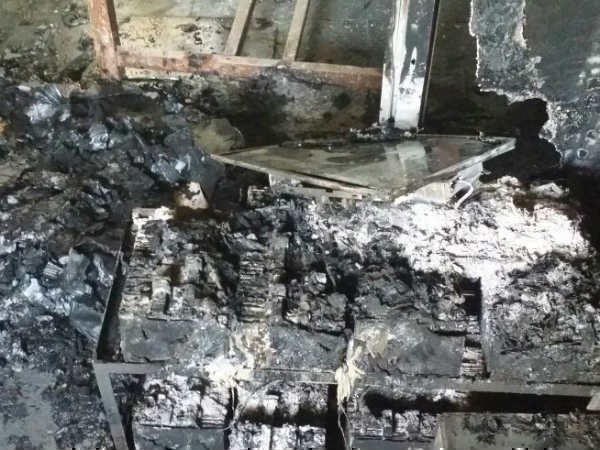 Fire Accident at MRO office damages records