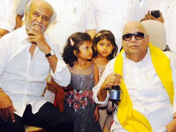 కరుణానిధితో రజనీకాంత్ భేటీ... కరుణానిధితో రజనీకాంత్ భేటీ...