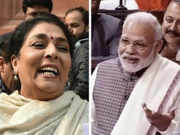 పెద్దగా నవ్విన రేణుక పెద్దగా నవ్విన రేణుక