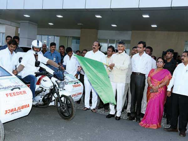  ఫీడర్ అంబులెన్స్‌ సేవలు...దేశంలోనే తొలిసారి...