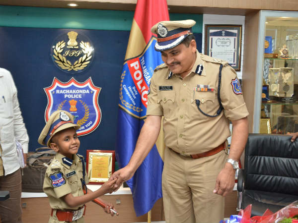  Class 2 student made Commissioner of Rachakonda Police Commissionerate for a day