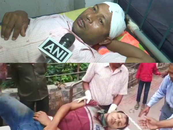 పోలింగ్ కేంద్రం వద్ద పేలిన బాంబు