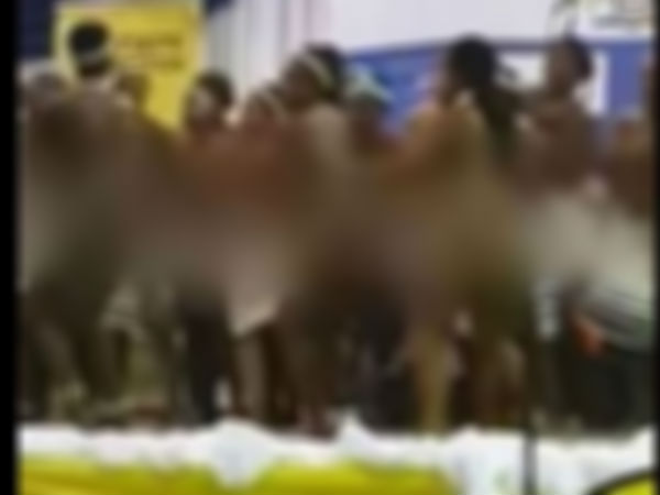 అర్ధనగ్నంగా విద్యార్థులతో నృత్యాలు అర్ధనగ్నంగా విద్యార్థులతో నృత్యాలు