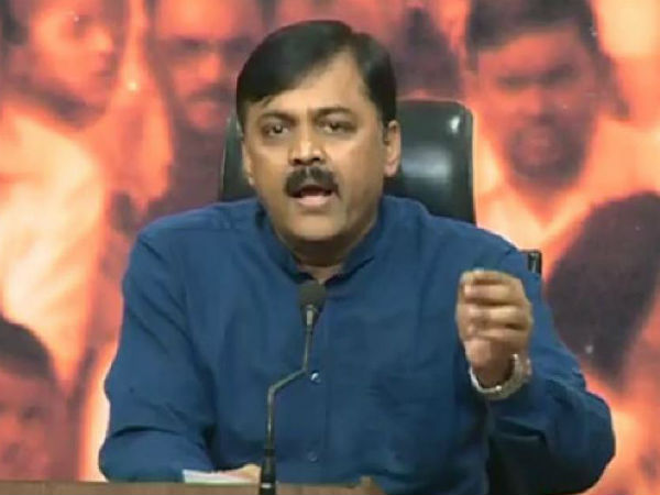 BJP MP GVL Narasimharao Demands Chandrababu Apology BJP MP GVL Narasimharao Demands Chandrababu Apology