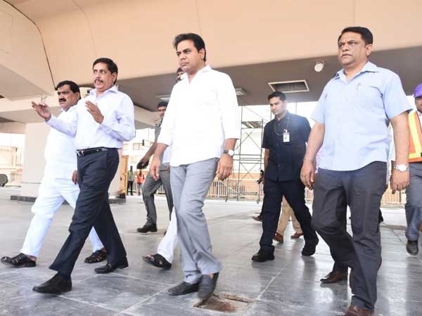 KTR inspects Hyderabad Metro Rail trail run from Ameerpet to LB Nagar