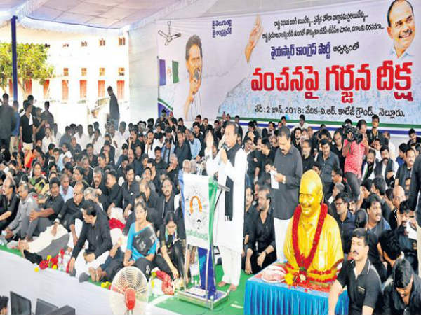 వైసిపి...వంచన గర్జన దీక్ష