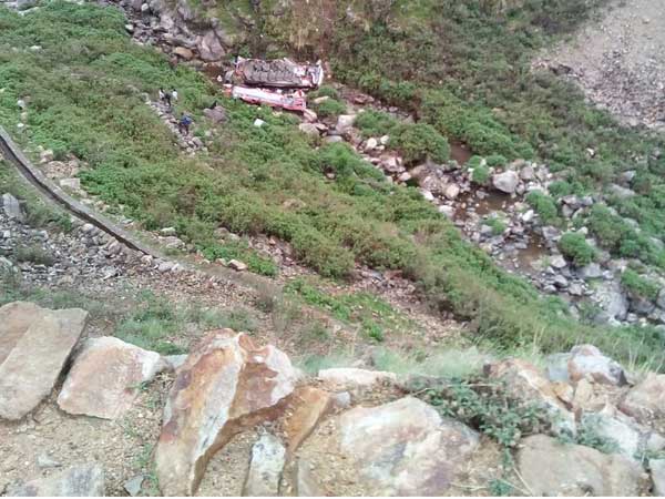 Bus falls into a ditch in Kotdwar and many passenger die