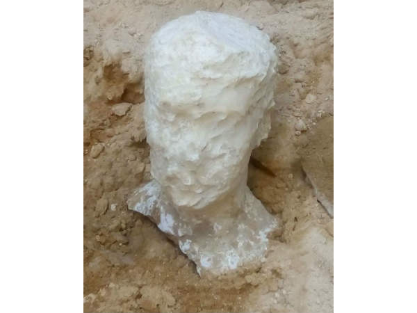 2000years back Granite coffin box unearthed in building construction