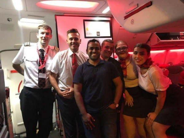 Lucky man:This is the only passenger who travelled in boeing 168 seater