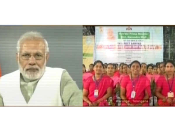 Warangal woman talks with PM Modi on Video conference