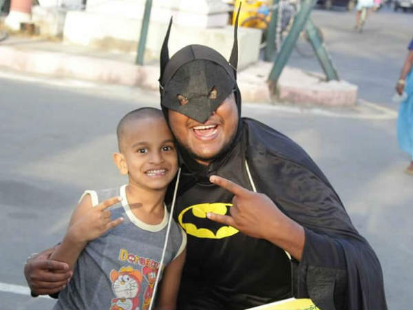 Superman appears on the busy chennai road..here is why..!