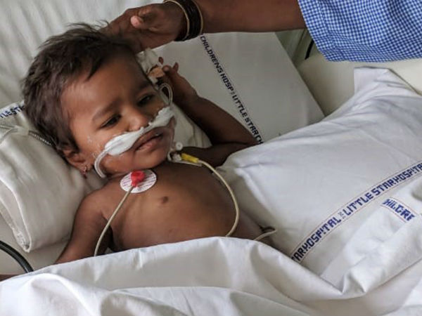 This family need RS 10 lakhs for their child health
