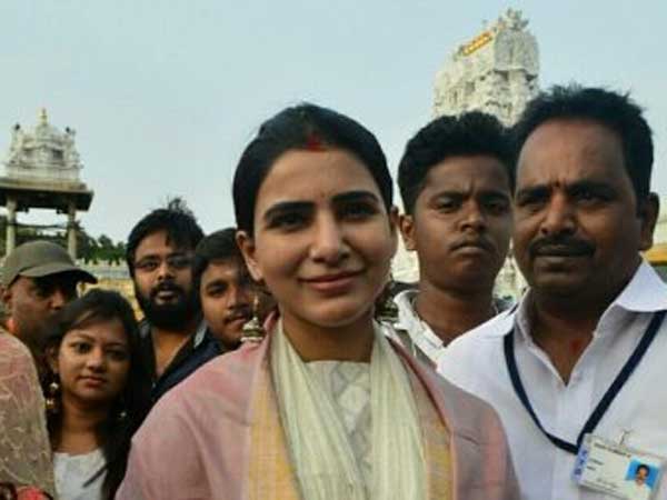 శ్రీవారి సన్నిధిలో...సమంత