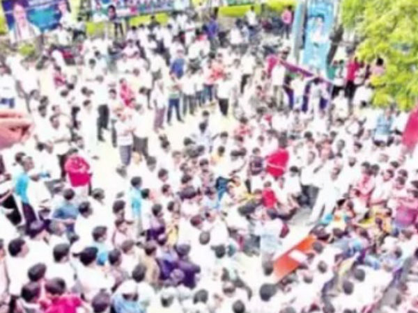 మర్రి రాజశేఖర్...అభిమానుల ఆందోళన
