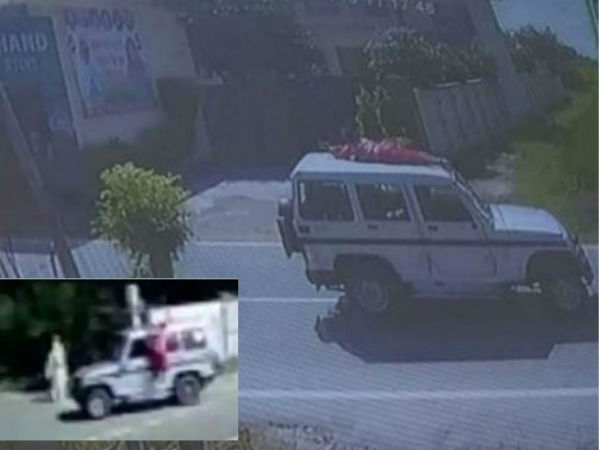 Woman tied on top of police vehicle, paraded in Amritsar Woman tied on top of police vehicle, paraded in Amritsar