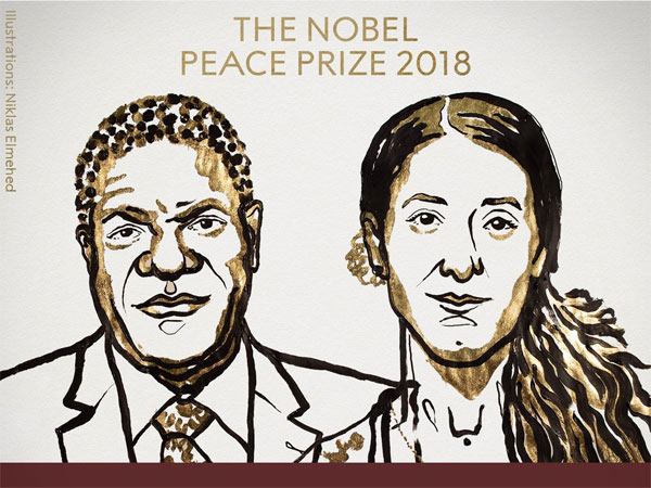 Nobel peace prize 2018 won by Denis Mukwege and Nadia Murad Nobel peace prize 2018 won by Denis Mukwege and Nadia Murad