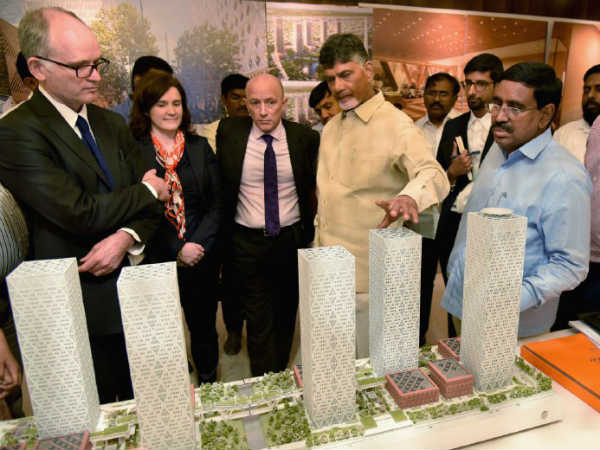 New Structures of new Assembly and Secretariat are Ready in Amaravathi...