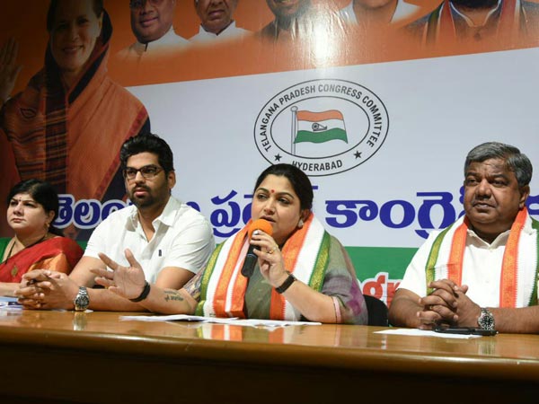 మహిళలకు పెద్ద పీట వేసింది కాంగ్రెస్ పార్టీ: ఖుష్బూ
