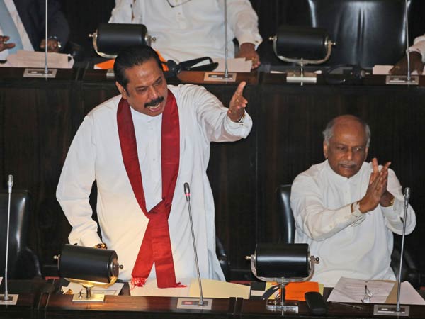 Sri Lanka MPs hurl chilli powder, chairs in Parliament commotion