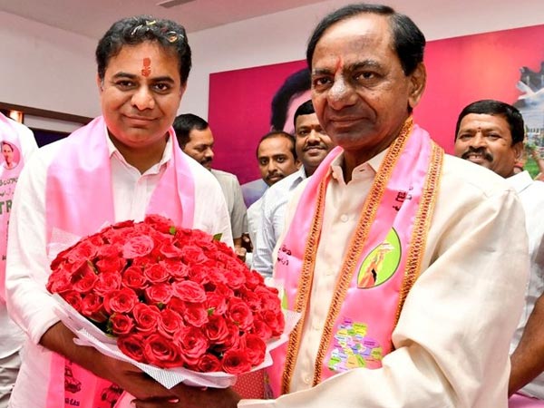 కెసిఆర్ త‌న కుమారుడు కెటిఆర్ 